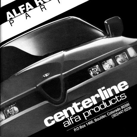 Centerline Alfa Catalog Covers